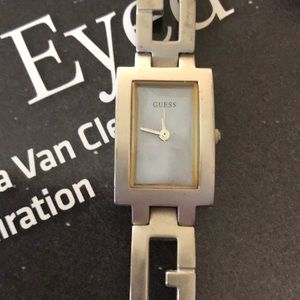 Guess watch! Silver tones with a chunky chain band